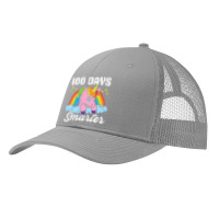 Kids 100 Days Smarter Unicorn 100th Day Of School Girls Kids Pa Trucker Cap | Artistshot