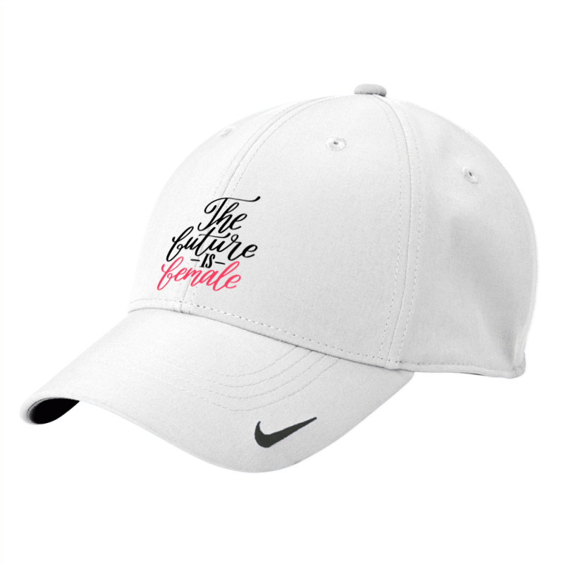 Future Is Female Hand Lettering Style Nike Dri-FIT Cap by Bertaria | Artistshot