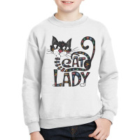 Crazy Cat Lady(2) Youth Sweatshirt | Artistshot