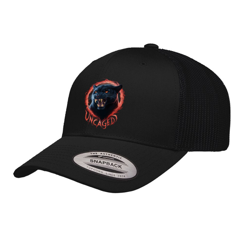 Panther Black Retro Trucker Cap by Charity Aduset | Artistshot