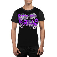 Purple Its My Birthday Graphic T-shirt | Artistshot