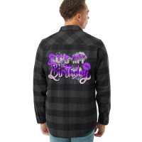 Purple Its My Birthday Flannel Shirt | Artistshot