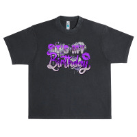 Purple Its My Birthday Urban Heavy T-shirt | Artistshot