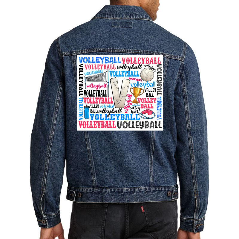 Volleyball Men Denim Jacket | Artistshot