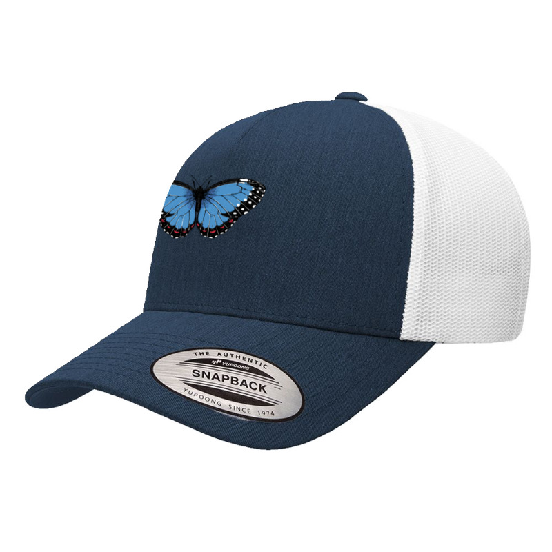 Bluemorphopar T  Shirt Blue Morpho Butterfly T  Shirt Yupoong Trucker Cap by unwieldystatement | Artistshot