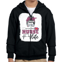 Nurse T  Shirt Nurse Life Leopard Registered Nurse, Cna, Nursing Schoo Youth Zipper Hoodie | Artistshot