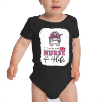 Nurse T  Shirt Nurse Life Leopard Registered Nurse, Cna, Nursing Schoo Baby Bodysuit | Artistshot