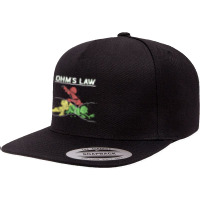 Ohms Law Funny Shirt.electrical Electronics Engineer Funny T T Shirt 5 Panel Snapback Cap | Artistshot