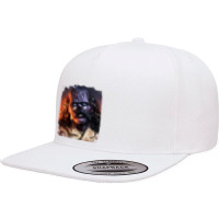 The Zombie Coroner 5 Panel Snapback Cap | Artistshot