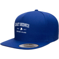 East Greenwich Rhode Island Ri Vintage Athletic Sports Desig T Shirt 5 Panel Snapback Cap | Artistshot