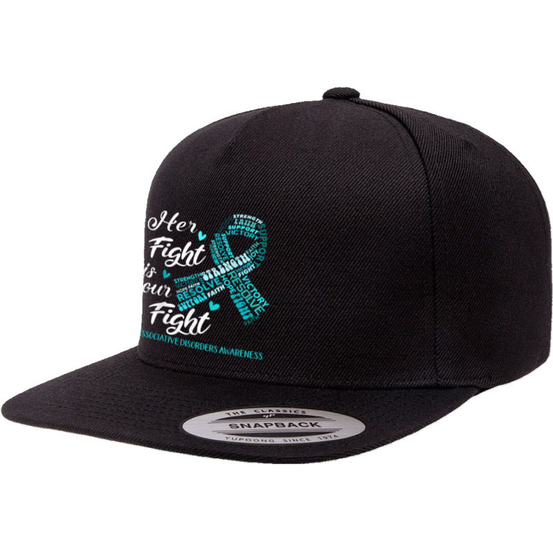 Dissociative Disorders Awareness Her Fight Is Our Fight 5 Panel Snapback Cap | Artistshot