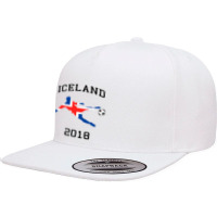 Icelandic Soccer Jersey Iceland Soccer Player Shirt 5 Panel Snapback Cap | Artistshot