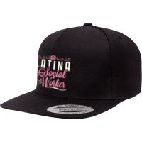 Latina Social Worker Lcsw Women Latinx Hispanic T Shirt 5 Panel Snapback Cap | Artistshot