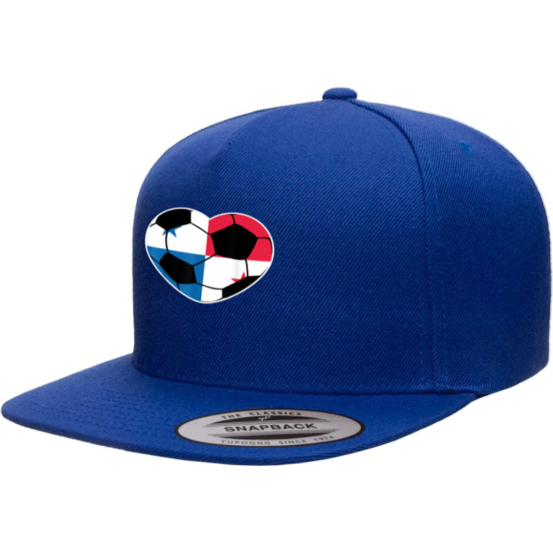 Panama Soccer Ball Heart Jersey Shirt   Panama Football Gift 5 panel snapback cap by copedoire | Artistshot