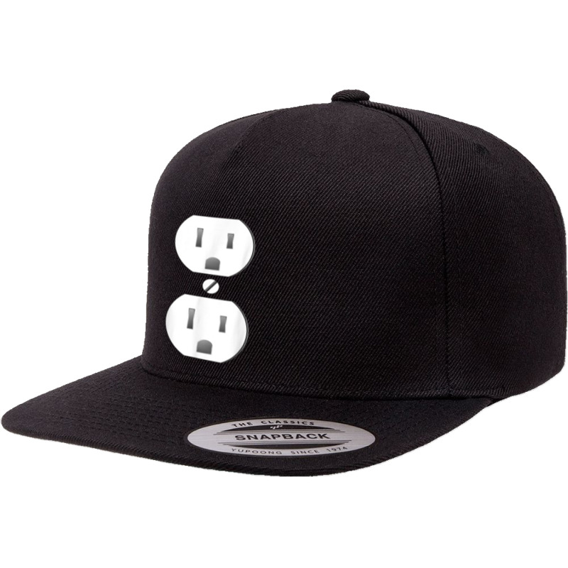 Electrical Outlet Socket Easy Costume 5 panel snapback cap by matiroso | Artistshot