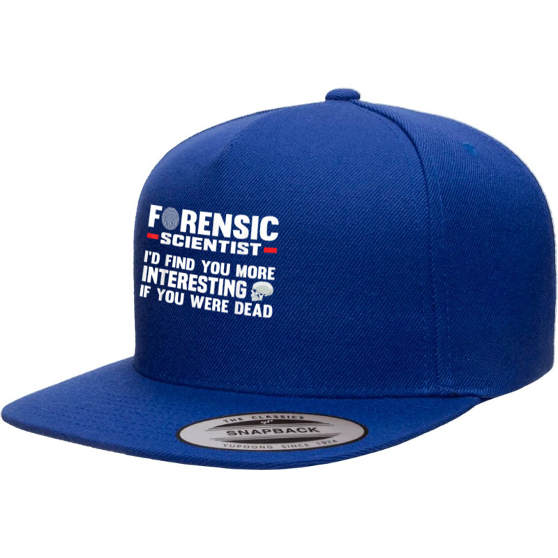 Forensic Scientist Coroner Forensics Science Student T Shirt 5 Panel Snapback Cap | Artistshot