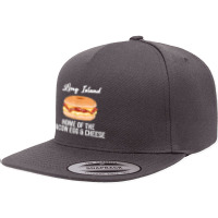 Long Island New York Bacon Egg And Cheese T Shirt 5 Panel Snapback Cap | Artistshot