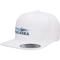 Fishing Alaska Trout Salmon Fly Fishing Fish Orca Whale Nature 598 5 Panel Snapback Cap | Artistshot