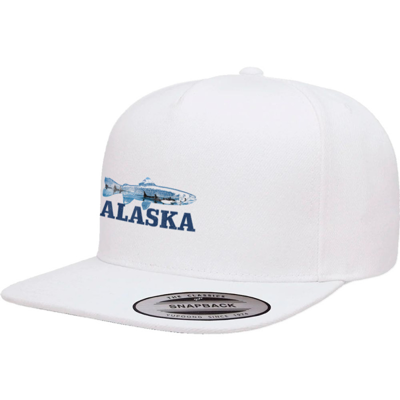 Fishing Alaska Trout Salmon Fly Fishing Fish Orca Whale Nature 598 5 Panel Snapback Cap | Artistshot