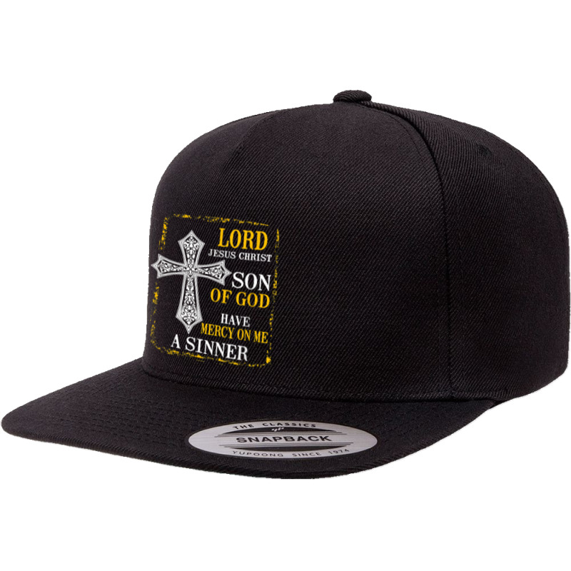 Jesus Prayer   Eastern Orthodox & Catholic Christian Faith T Shirt 5 Panel Snapback Cap | Artistshot