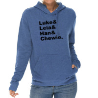 Luke Leia Chewie Lightweight Hoodie | Artistshot