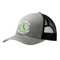 Pickleball Joke Any Time Is Pickleball Time Funny Pickler Pa Trucker Cap | Artistshot