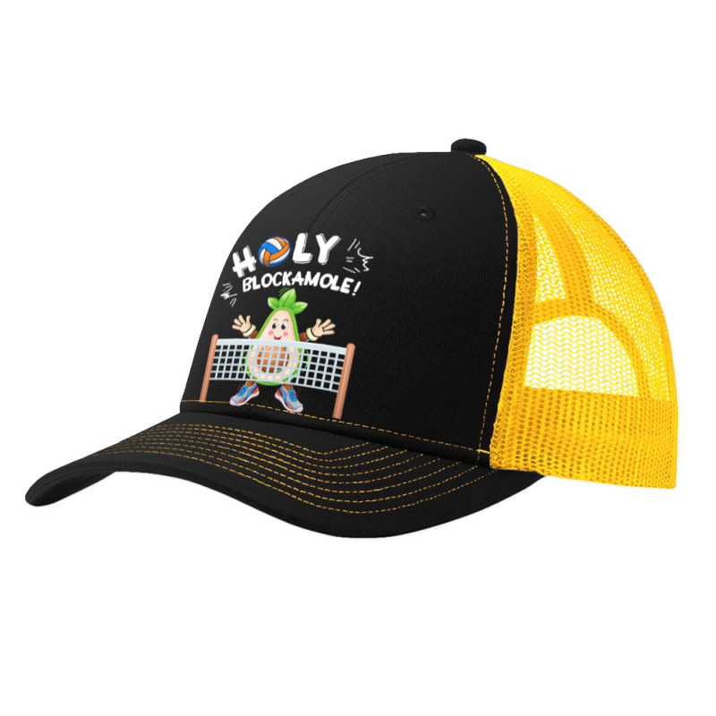 Funny Volleyball Lovers T  Shirt Holy Blockamole Funny Avocado Blocker Pa Trucker Cap by raftdesign | Artistshot