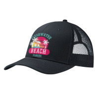 Womens Retro Cool Clearwater Beach Original Florida Sunset Beaches V N Pa Trucker Cap | Artistshot