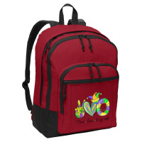 Peace Love King Cake Mardi Gras Men Women Kids Basic Backpack | Artistshot