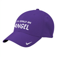 Im Totally An Angel Novelty Funny Halloween Christmas Nike Dri-fit Cap | Artistshot