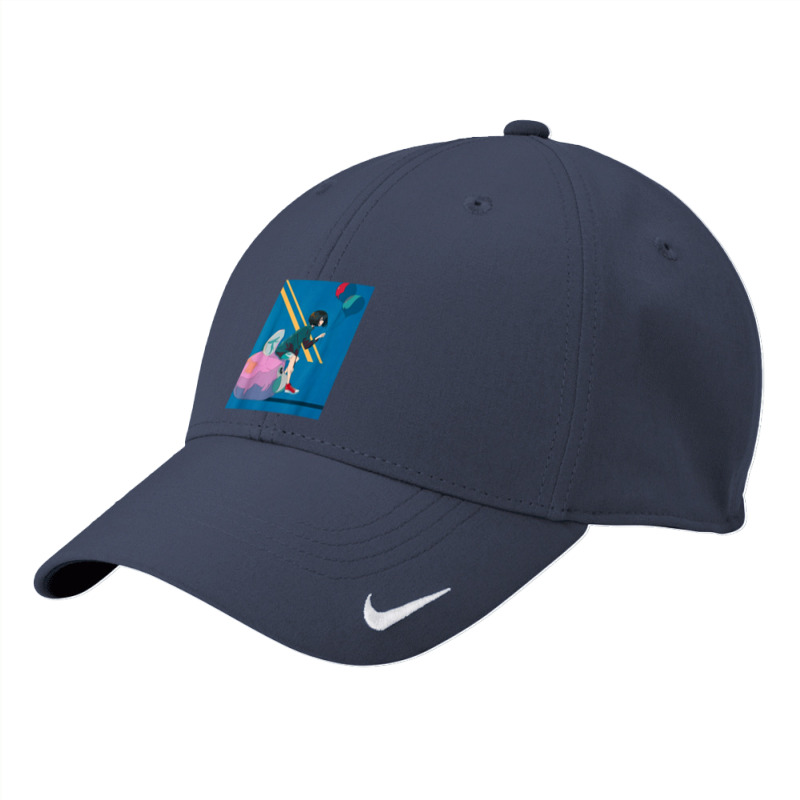 Anime Girl Retro 90s Aesthetic Lofi Japanese Nike Dri-fit Cap | Artistshot