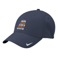 Papa Because To Be Called Mediator Nike Dri-fit Cap | Artistshot