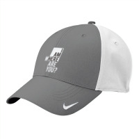 I Am  Where Are You Nike Dri-fit Cap | Artistshot