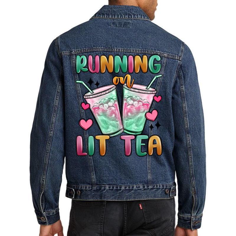 Running On Lit Tea Men Denim Jacket | Artistshot