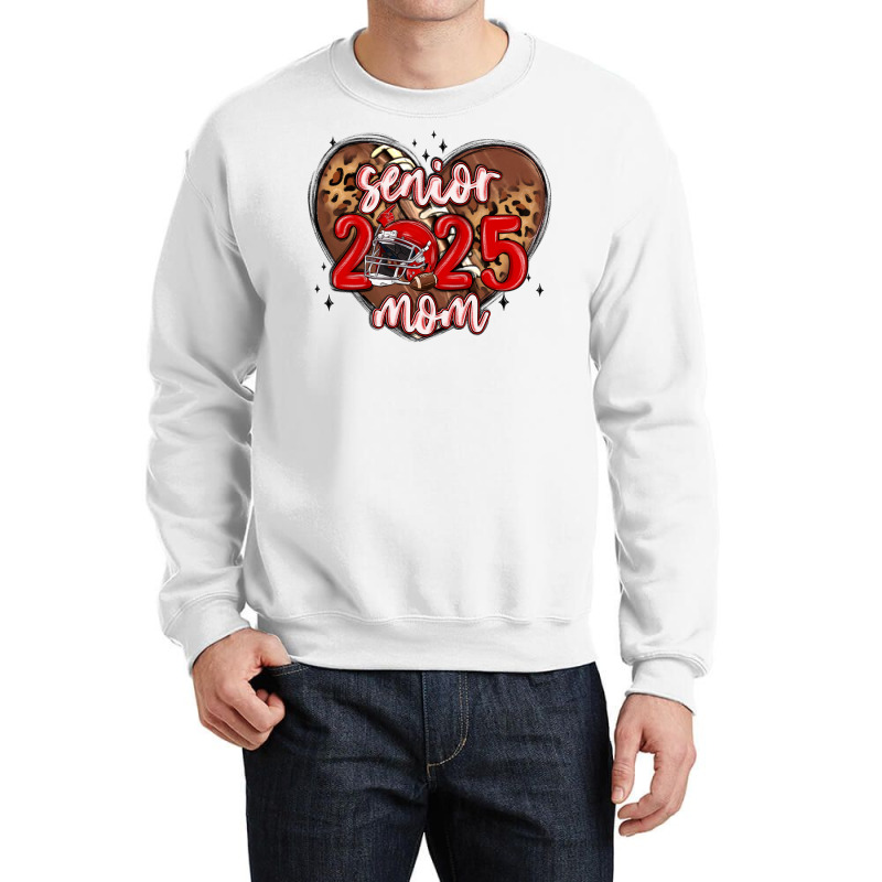 Senior 2025 Mom Football Crewneck Sweatshirt | Artistshot