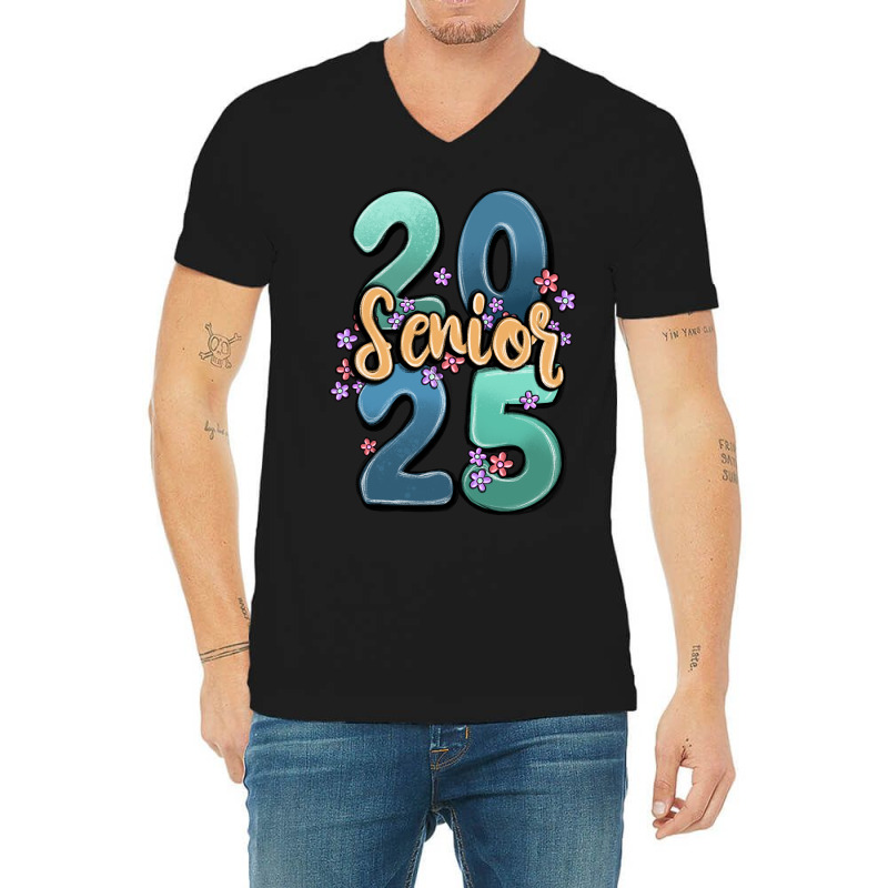 Senior 2025 V-neck Tee | Artistshot