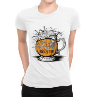 Boo Ze Time For Halloween Ladies Fitted T-shirt | Artistshot