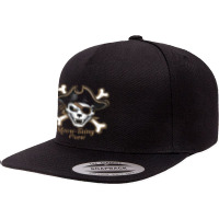 Cat Skull 5 Panel Snapback Cap | Artistshot