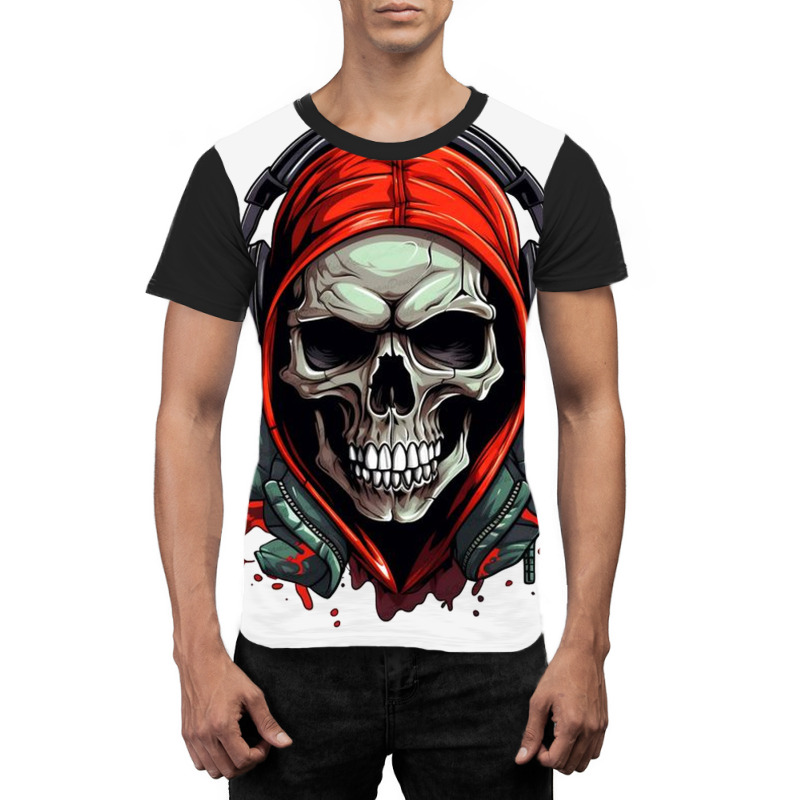 Hip Hop Skull Graphic T-shirt | Artistshot