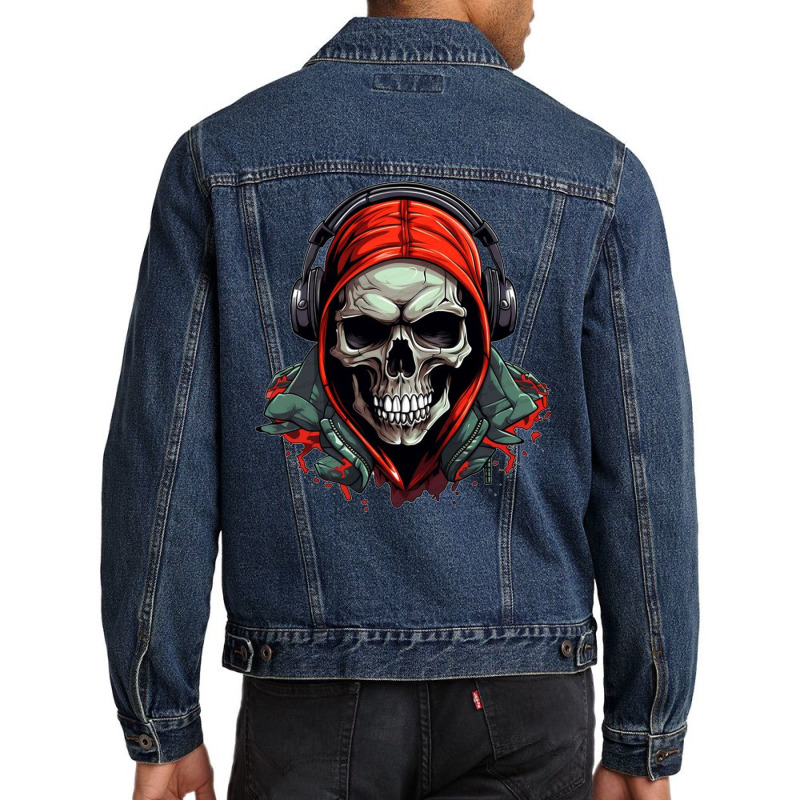 Hip Hop Skull Men Denim Jacket | Artistshot