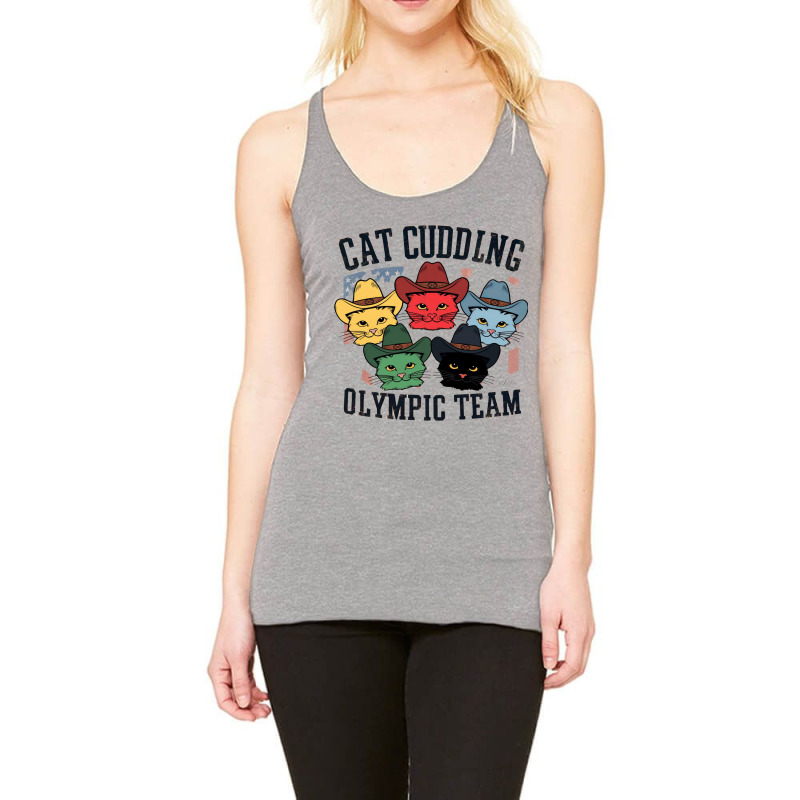 Cat Cuddling Olympic Team Racerback Tank by Charity Aduset | Artistshot