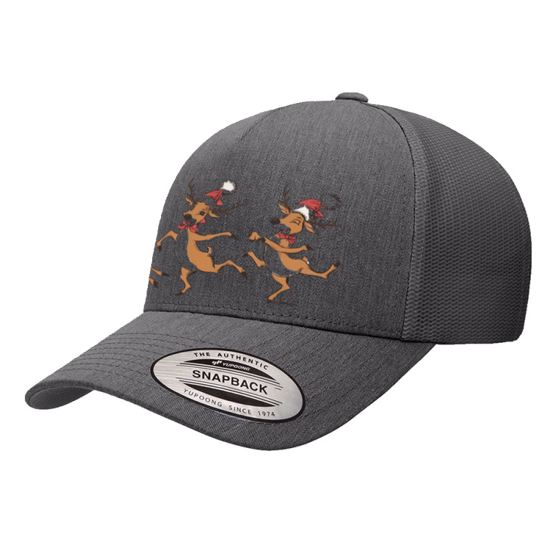 Three Bizarre Reindeer Celebrate Christmas Yupoong Trucker Cap by John Nichols | Artistshot