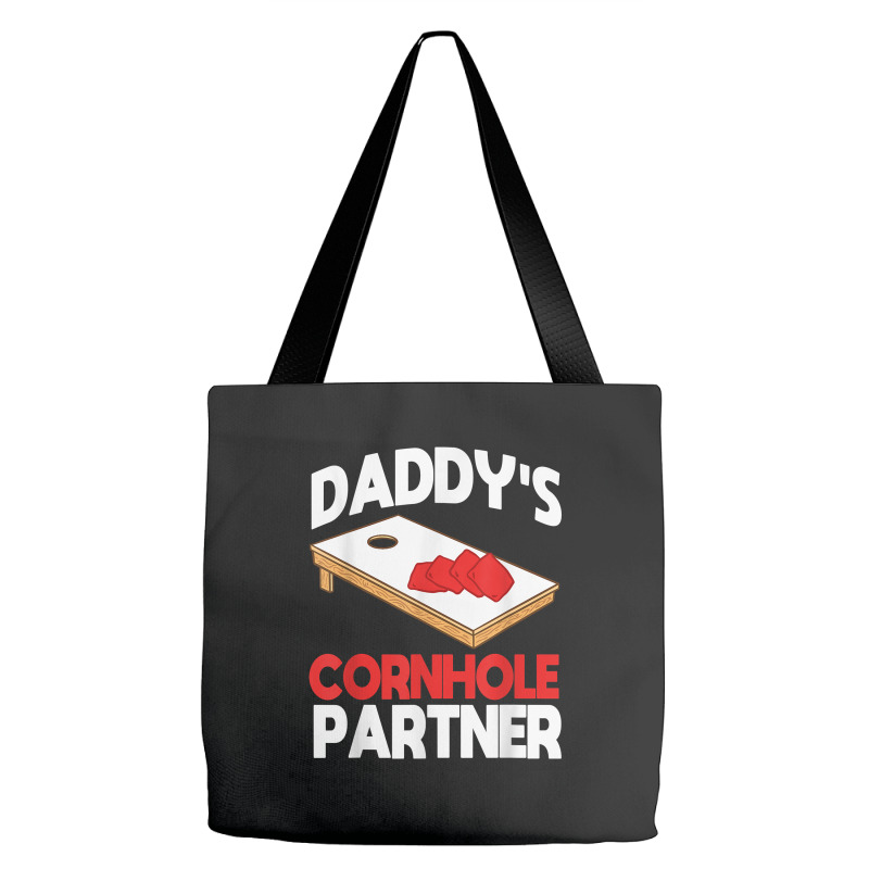 Daddy's Cornhole Partner Father's Day T Shirt Tote Bags | Artistshot