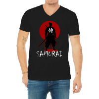 The Might Of The Samurai V-neck Tee | Artistshot