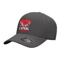 I Steal Hearts Tshirt Valentines Day Dinosaur Boys Kid (19) Seamless Cap | Artistshot