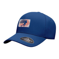 Lacrosse 4th Of July Gift American Flag Usa  Ball Stick Premium Seamless Cap | Artistshot