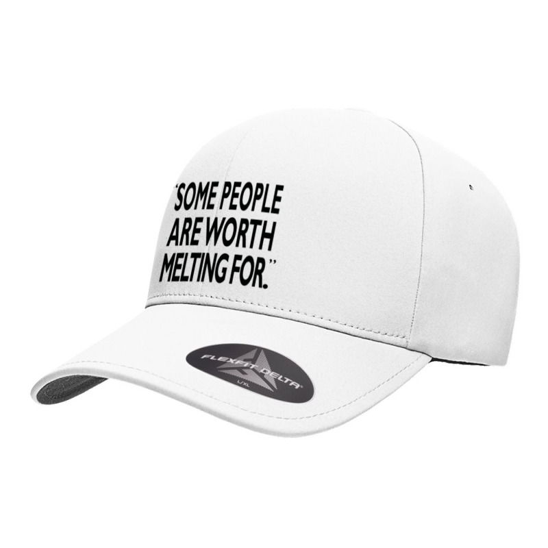 Some People Are Worth Melting Black Seamless Cap | Artistshot