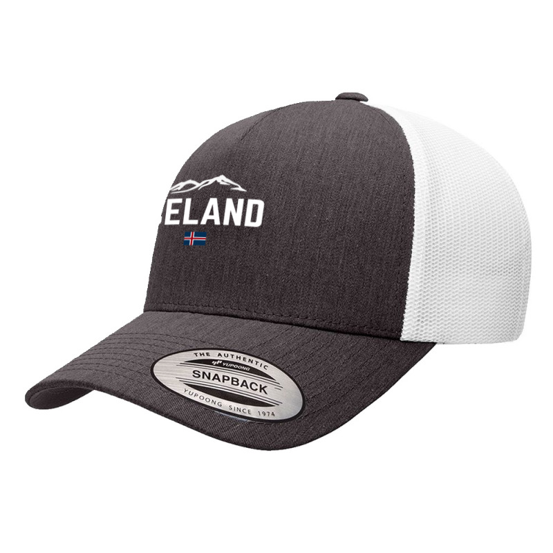 Iceland Flag Vintage  Men Women Kids  Iceland Sweatshirt Yupoong Trucker Cap by sabadmscoastlw | Artistshot