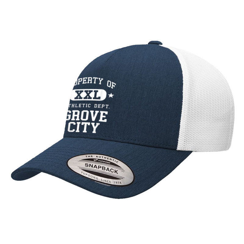 Grove City Xxl Athletic School Property Funny Yupoong Trucker Cap | Artistshot