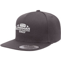 Mens Lineman Serving Pancakes Daily Football Offensive Lineman T Shirt 5 Panel Snapback Cap | Artistshot